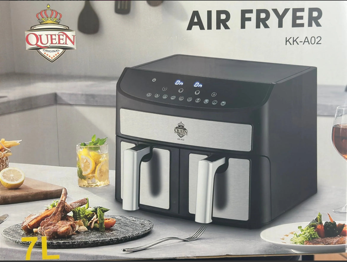 Queen φριτέζα 7L με 2 καλάθια 2400W