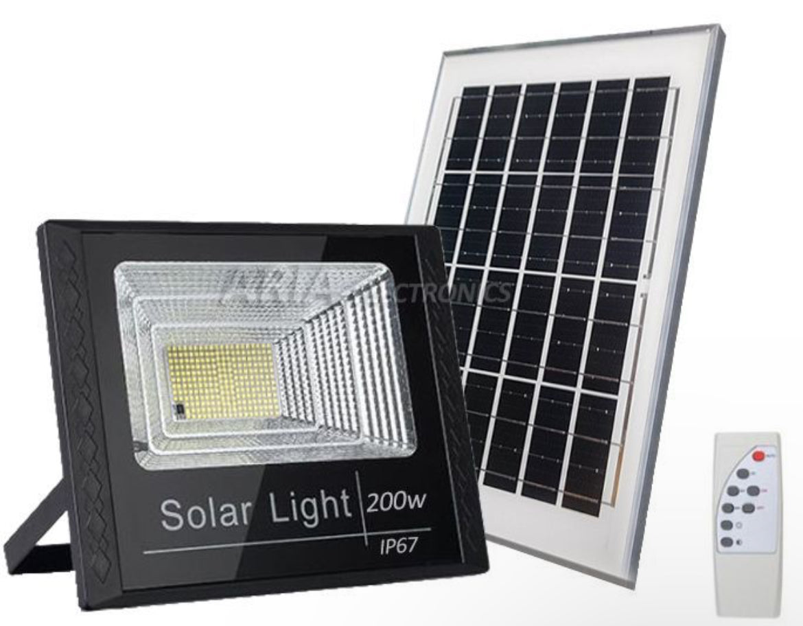 Ηλιακός προβολέας 200W & πάνελ